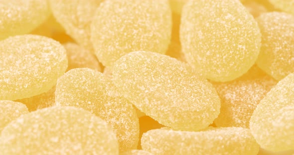 Yellow sugar gummy