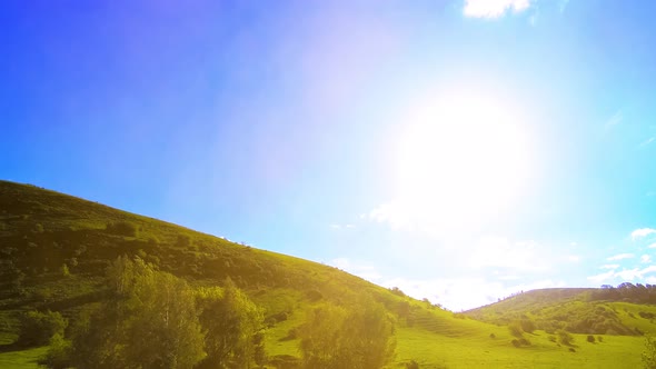 UHD Mountain Meadow Timelapse at the Summer