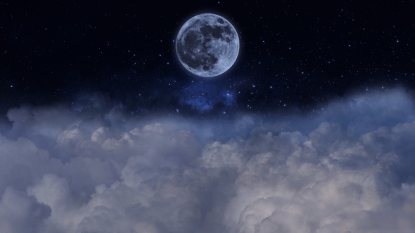 Moon And Clouds