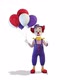 Clown With Balloons Speaks And Congratulates - VideoHive Item for Sale