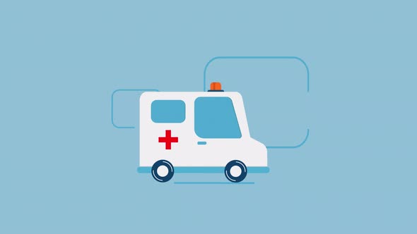 4K Ambulance Animation
