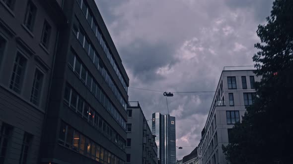 City of Frankfurt at Sunset