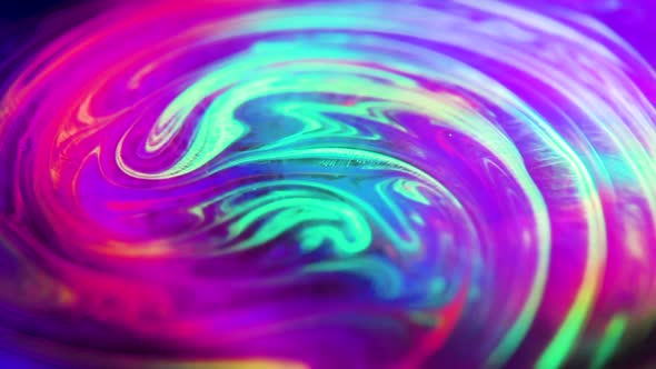 paint on water surface