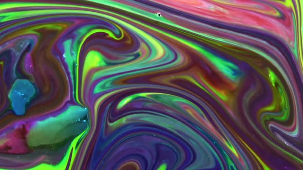 Vibrant Colours Paint Swirling Explosion 19