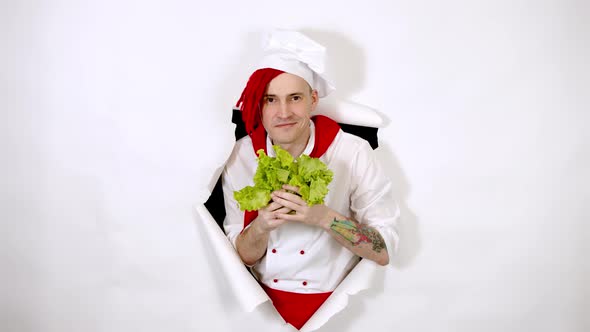 A Handsome Man with Red Dreadlocks Holds It in His Hand Milk