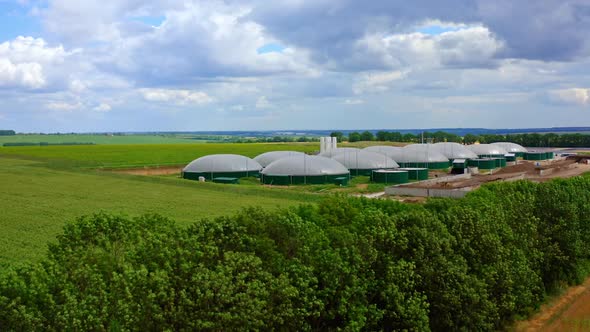 Storage tanks of biogas plant