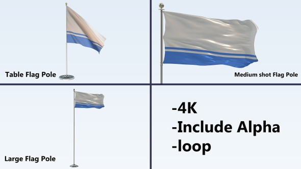 Altai  Flag Pole Pack 4k-Loop