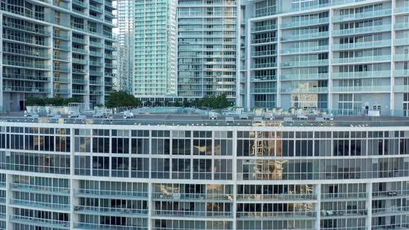 Modern Architecture of Downtown Miami Aerial View