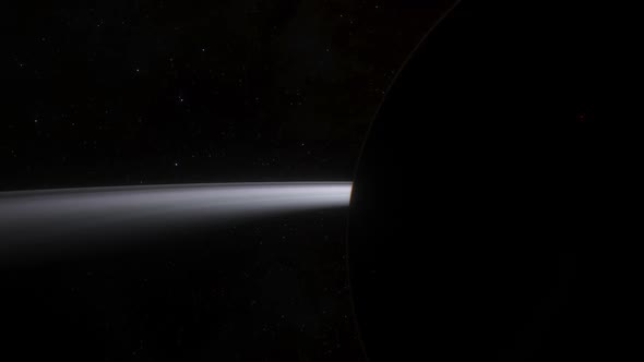 Space Background - Rocky Exoplanet