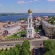 Orthodox Church and Old Historical Buildings in Samara City Aerial View - VideoHive Item for Sale