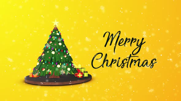 Merry Chirismas Yellow