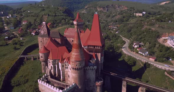 Corvin Castle In Transylvania, Romania