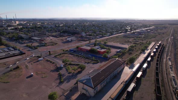 The Train is Traveling By Rail