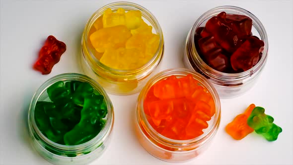 The Child Eats Vitamins Jelly Candy