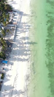 Beach on the Coast of Zanzibar Island Tanzania