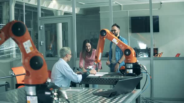 Robotics Students Are Celebrating a Successful Experiment alt