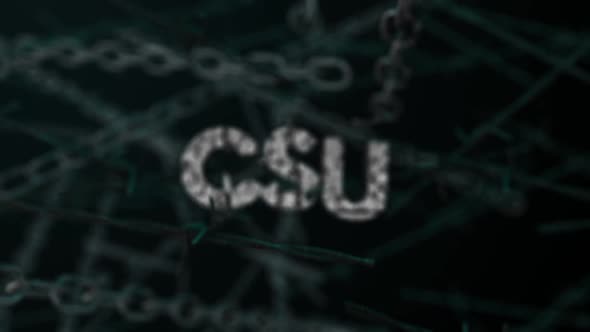 3D Dark Crime Background Word Csu