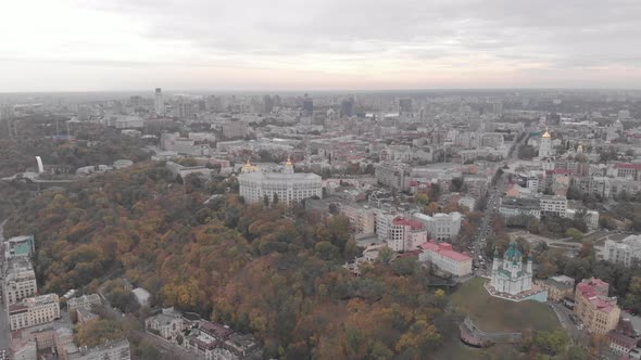 Kyiv, Ukraine. City View. Aerial Landscape