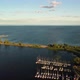 2.7k drone footage flying over marina - VideoHive Item for Sale