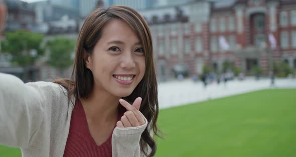 Woman in the Tokyo station