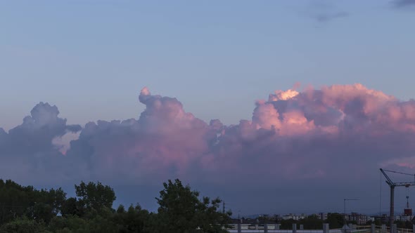 4K Timelapse: Big Clouds 07, Parma, Italy