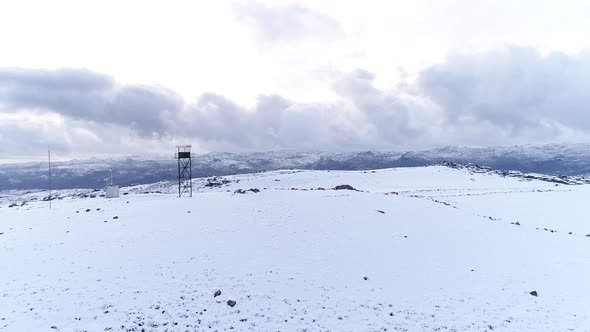 Snow covered mountain