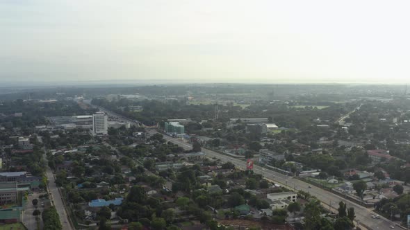 Aerial View of Lusaka Cityscape Zambia