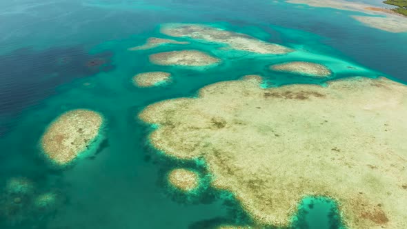 Transparent Blue Sea Water in the Lagoon