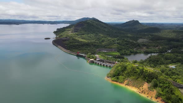 Aerial View of Fish Farms in Norway