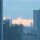 Time lapse cityscape sunset and beautiful twilight fluffy storm cloudy sky - VideoHive Item for Sale