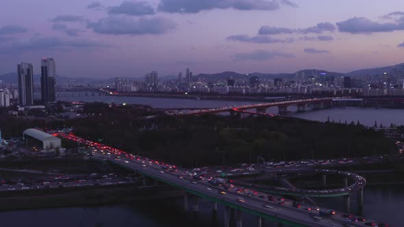Seoul Night Traffic