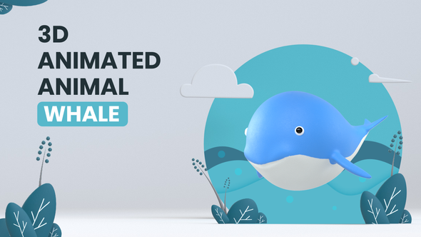 3D Animated Animal - Whale