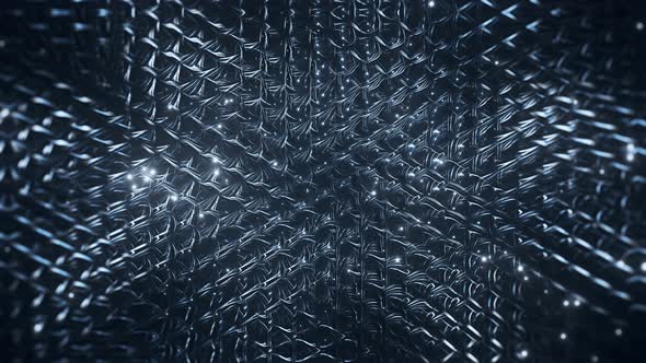 Metallic Abstract Grid