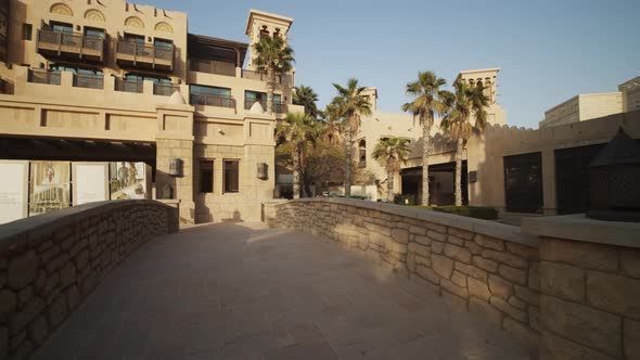 Walking Towards Luxury House with a Pool in Dubai