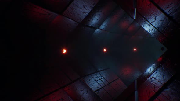 Dark Dungeon Tunnel 4K Loop