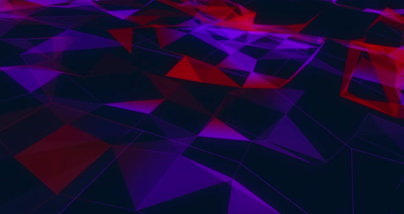 Purple plexus networks moving against black background alt