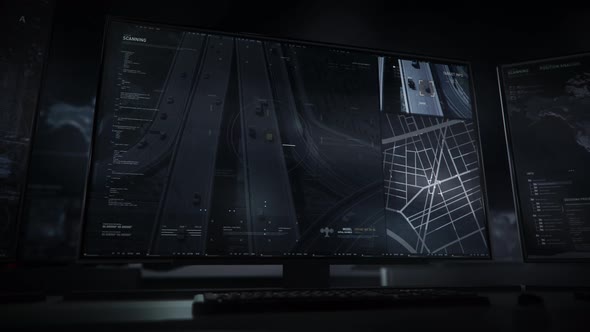 Modern Scanning Software With A Lot Of Data On Computer Screen To Follow Vehicle alt