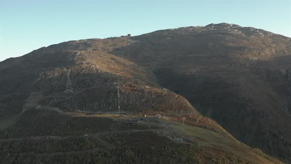 Autumn Ski Resort Aerial