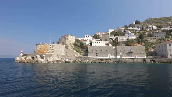 Exit harbor of Hydra island