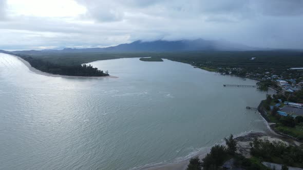 Prawn Fish Farm Aerial