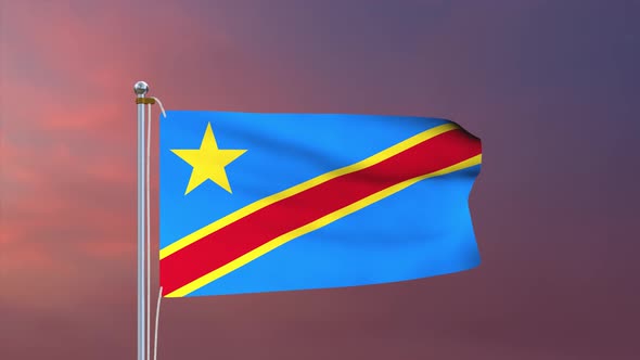 Dr Congo Flag 4k