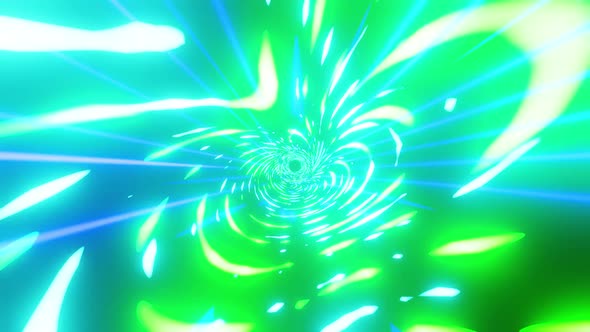 Neon Vj Loop Wave Background Space Travel Tunnel HD