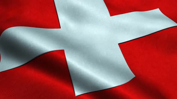 Highly Detailed Flag Of Switzerland