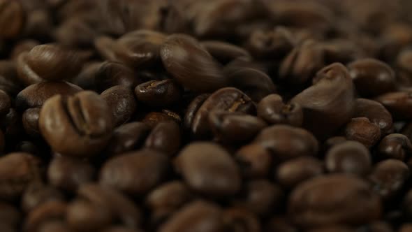 Coffee Beans Falling Down