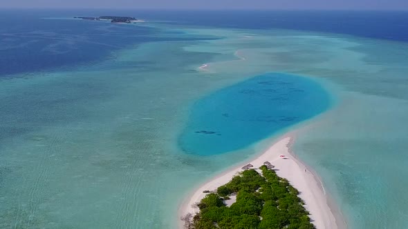 Aerial texture of sea view beach wildlife by clear sea and sand background