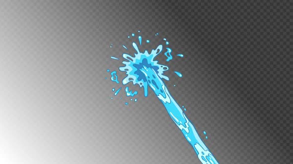 Cartoon water stream  alt