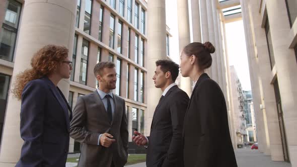 Four Colleagues on Walk