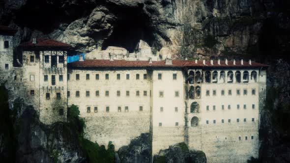 Sumela Monastery on the Rocky Mountain