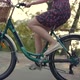 Cyclist Woman Riding On Bicycle And Having Fun.Woman In Hat Enjoying Summer.Girl Cycling With Bike. - VideoHive Item for Sale