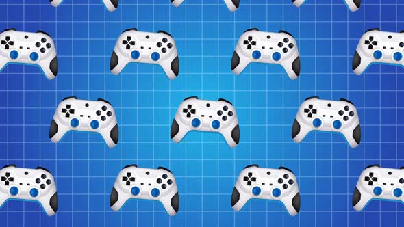 Gaming Controller Console Background Animation